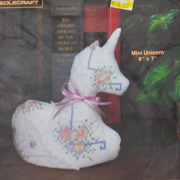 Vtg Cross Stitch Unicorn Kit - Picture 3 of 3